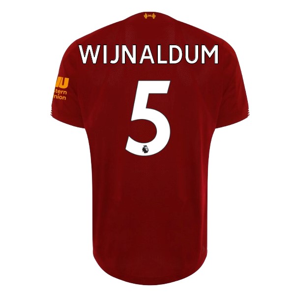 Trikot Liverpool NO.5 Wijnaldum Heim 2019-20 Rote Fussballtrikots Günstig